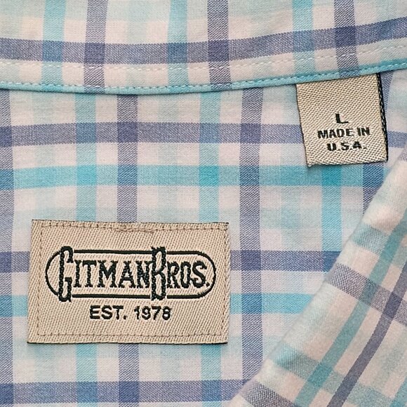 Gitman Brothers Short Sleeve Button Down L - Picture 4 of 5